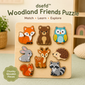dsefd™ Woodland Friends Wooden Shape Puzzle