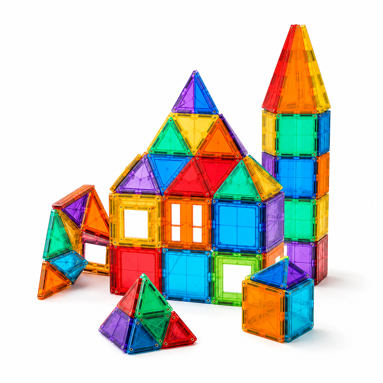 dsefd™ BuildBright Magnetic Tile Set